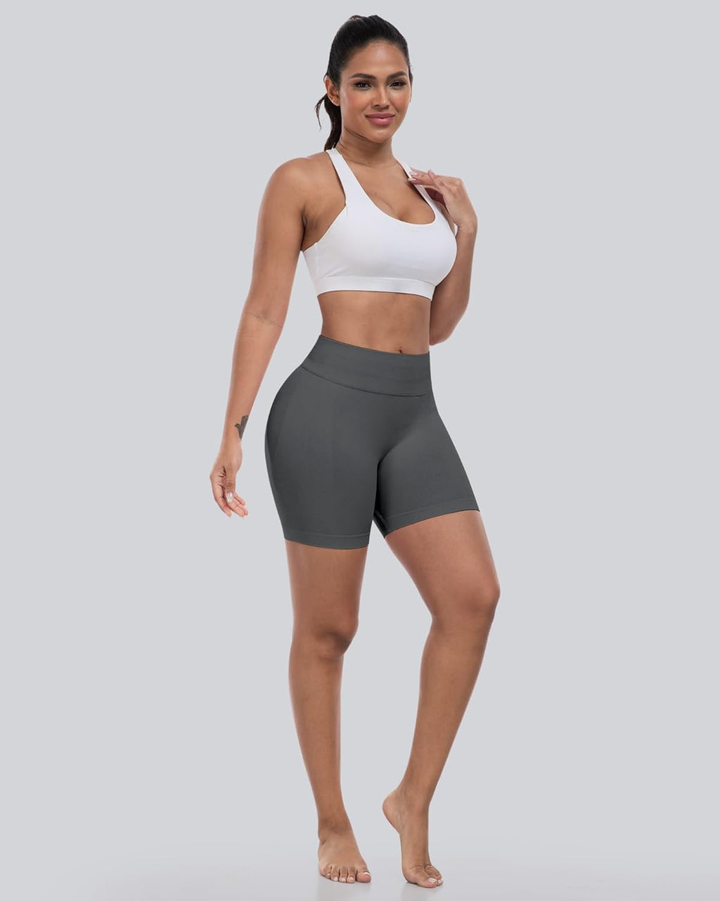 Seamless High Waisted Gym Shorts