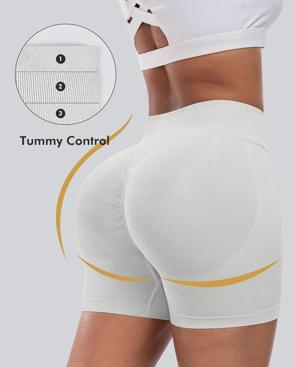 Seamless High Waisted Gym Shorts